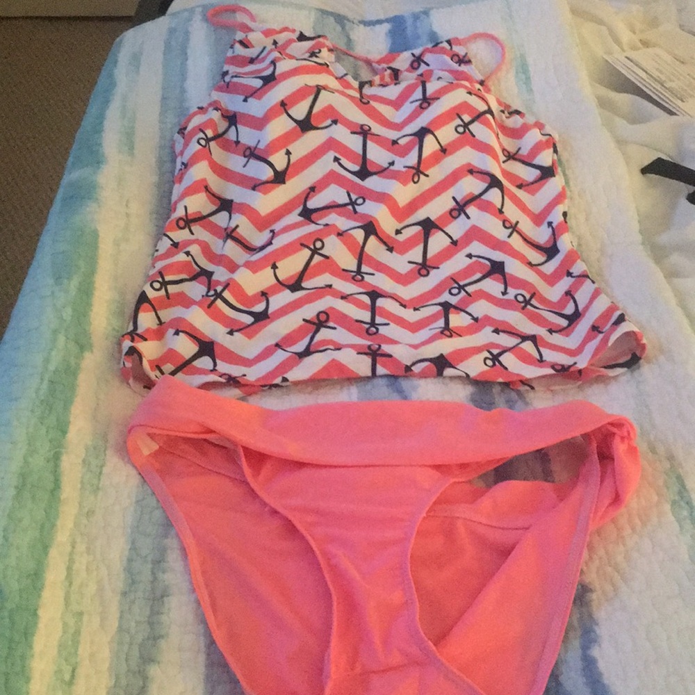 Anchor tankini bottoms only left